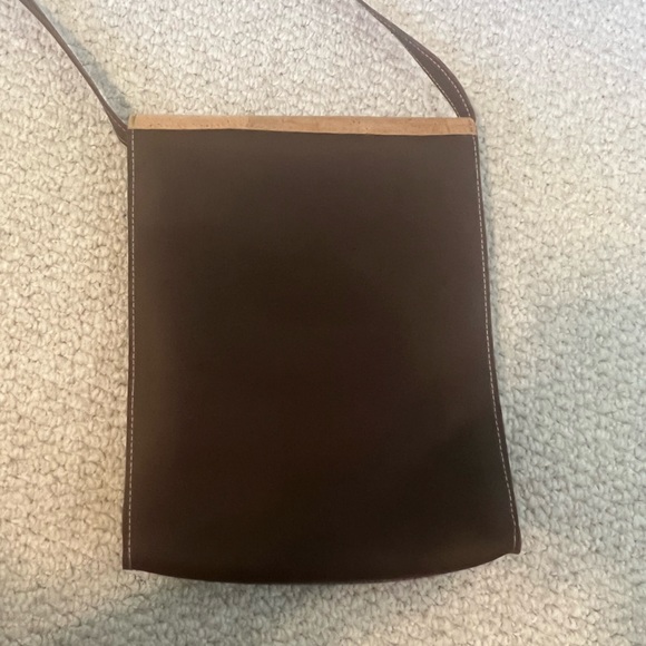 NWOT Italian Cork and Leather Crossbody - Picture 2 of 4